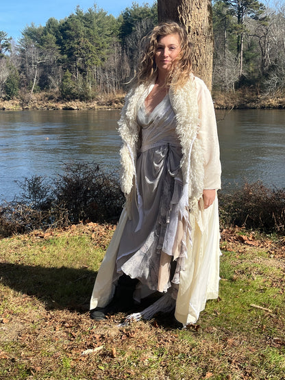 She Wolf Faux Fur Fantasy Duster Coat