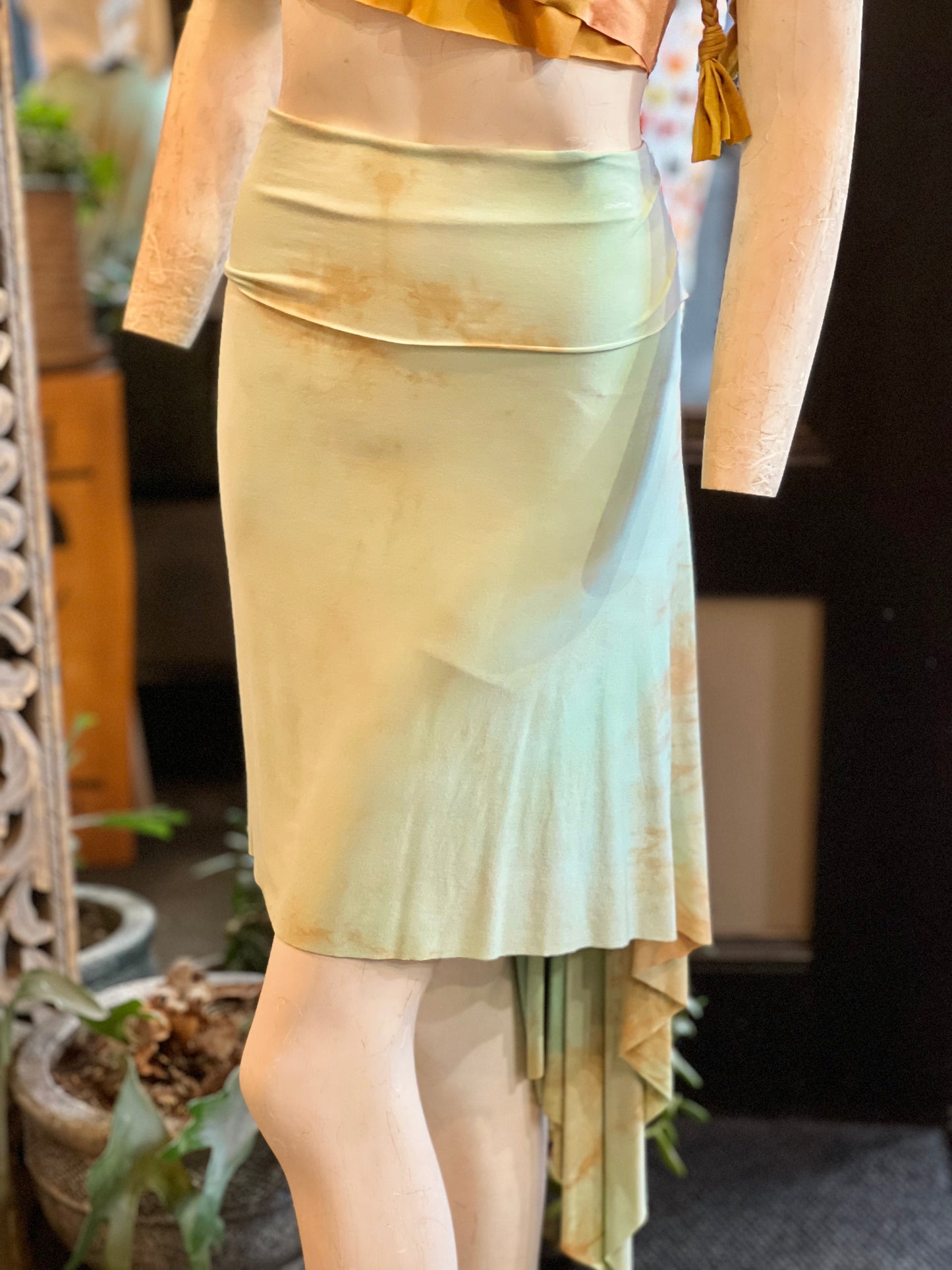 Turqouise Patina Midi Athena Skirt (SM - Med)