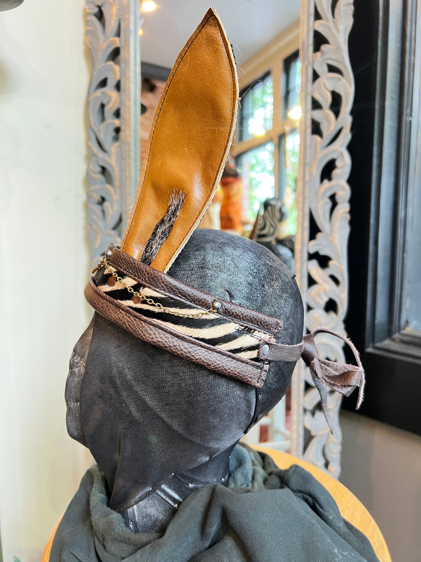 Tan Zebra Headband