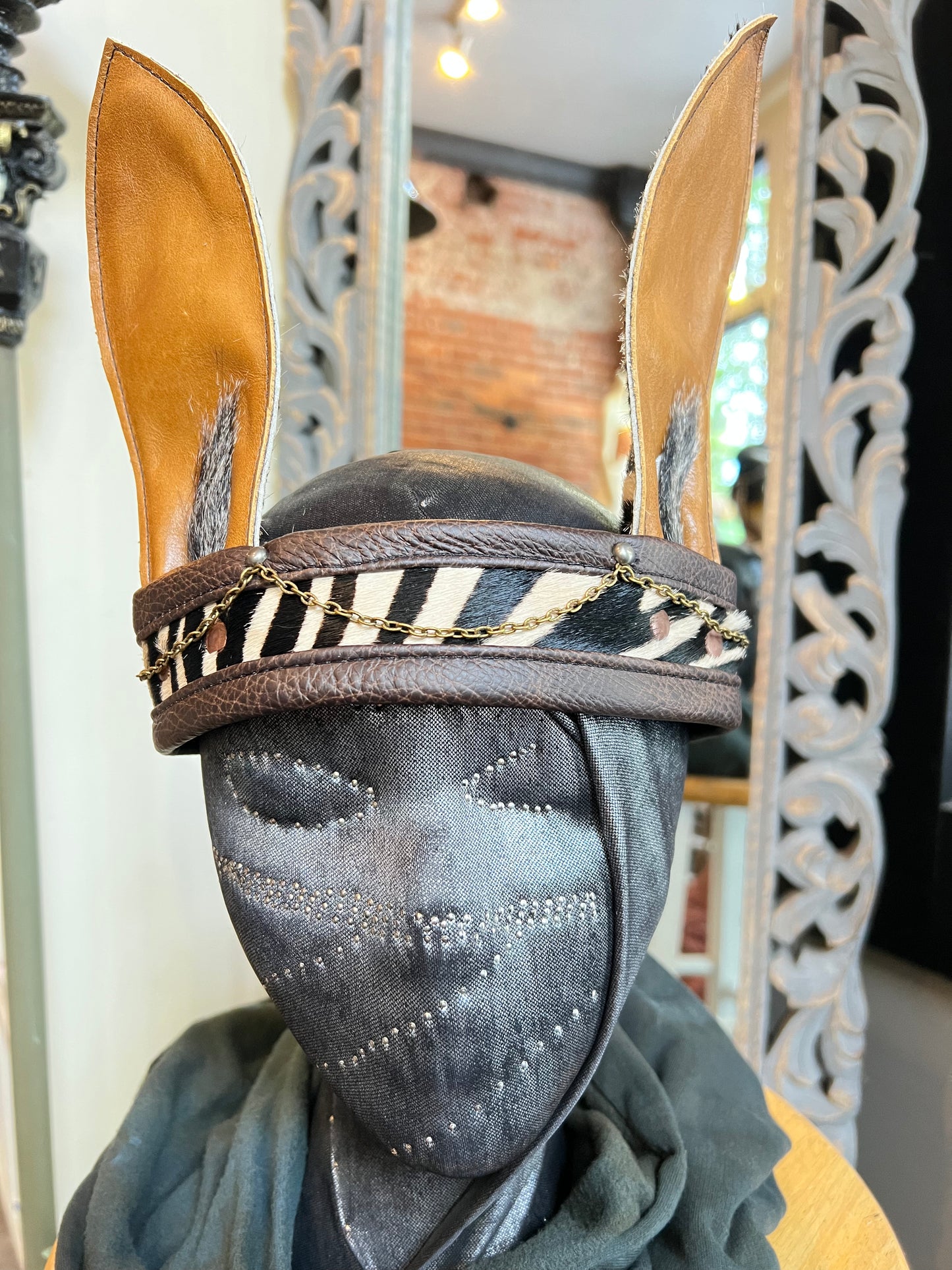 Tan Zebra Headband