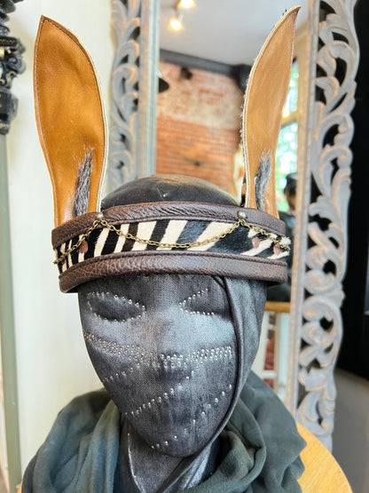 Tan Zebra Headband