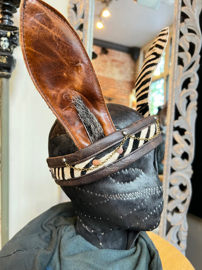 Brown Zebra Headband