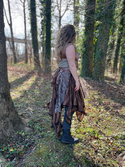 Copper Python Layered Faerie Dress