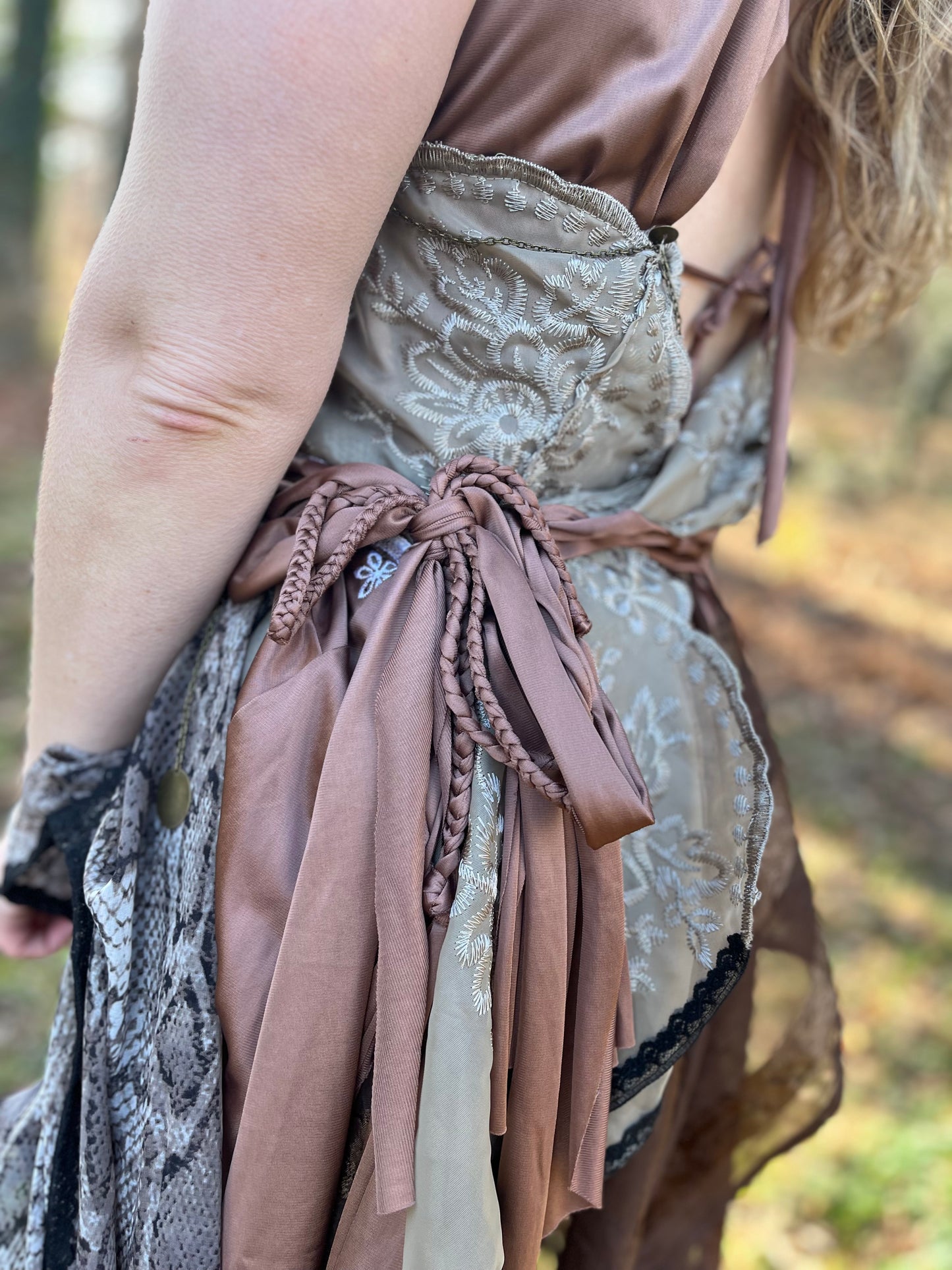 Copper Python Layered Faerie Dress
