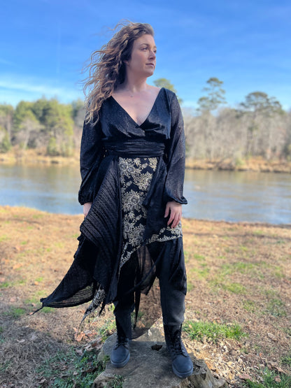 Nightsky Layered Dark Goddess Dress