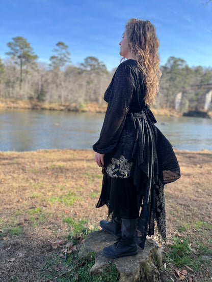 Nightsky Layered Dark Goddess Dress