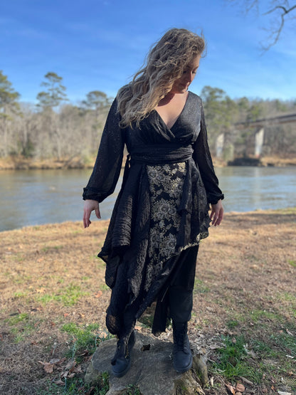 Nightsky Layered Dark Goddess Dress
