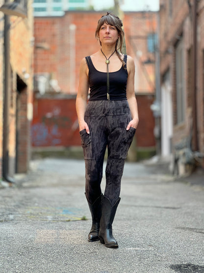 Stone and Ash Crossfox Leggings (Bamboo Fleece)