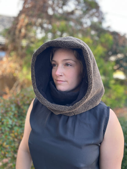 Slate & Black Gerber Wool Hood