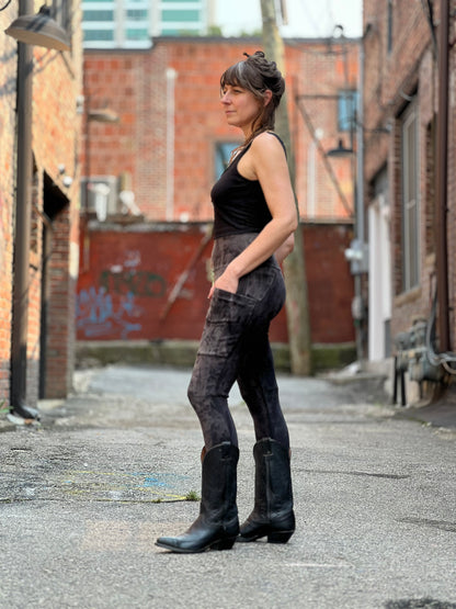 Stone and Ash Crossfox Leggings (Bamboo Fleece)