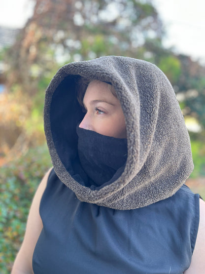 Slate & Black Gerber Wool Hood