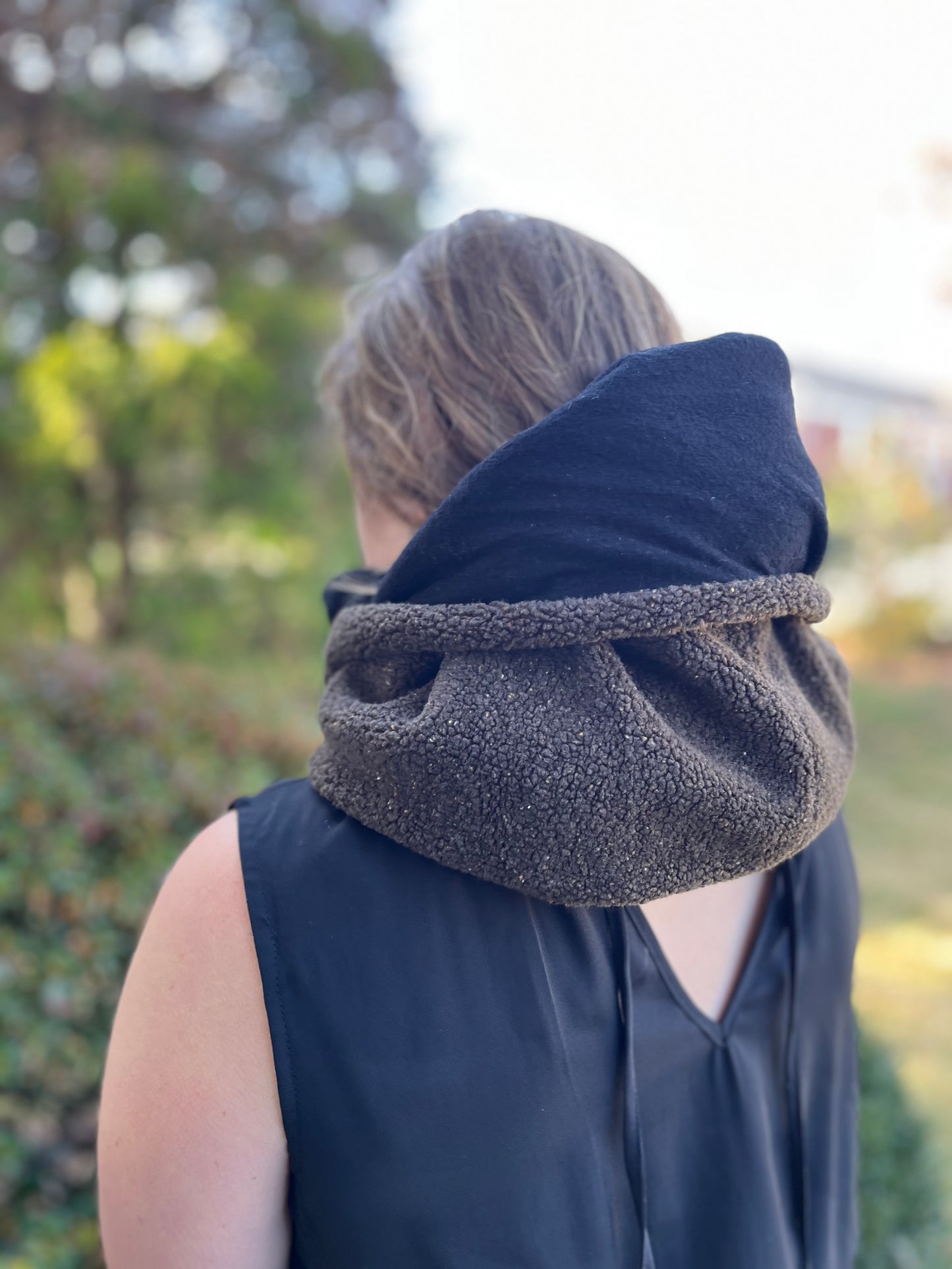 Slate & Black Gerber Wool Hood