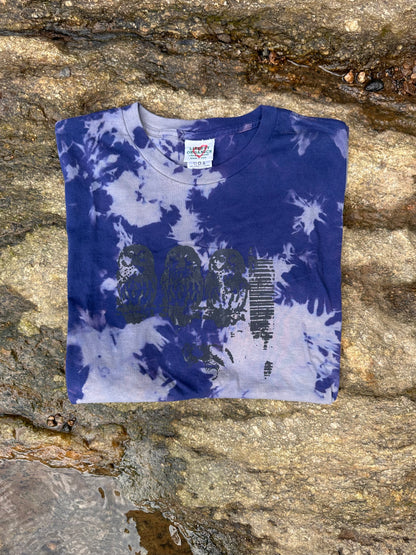 LO - XL - Dyed Ocean 'Owl' 100% Cotton Top