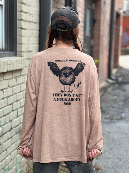 Tan 'Personal Demons' Long Sleeve