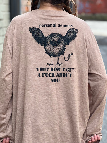 Tan 'Personal Demons' Long Sleeve
