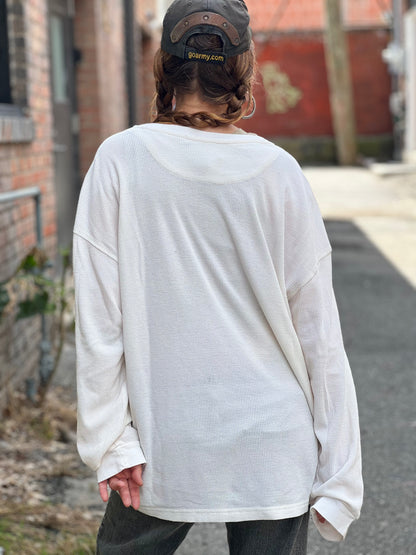 White Thermal 'Personal Demons' Long Sleeve