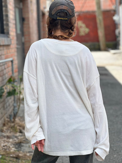 White Thermal 'Personal Demons' Long Sleeve