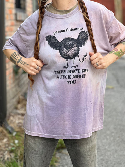 Dyed Lavender 'Personal Demons' T-Shirt