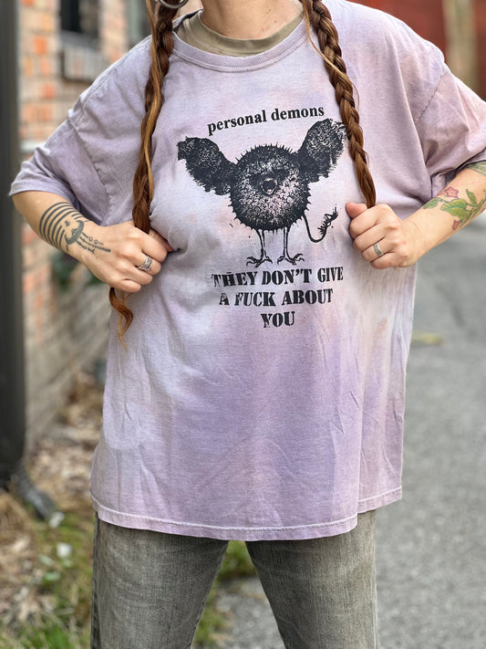 Dyed Lavender 'Personal Demons' T-Shirt