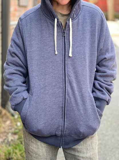 Light Navy 'Pegasus' Zip Hood