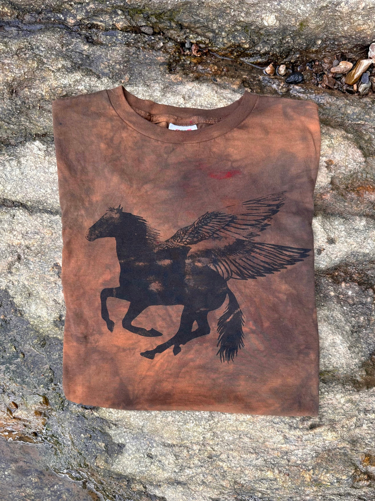 LO - XL - Dyed Old Copper 'Pegasus' 100% Cotton Shirt