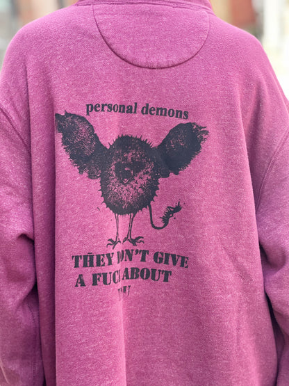 Burgundy 'Personal Demons' Hoodie