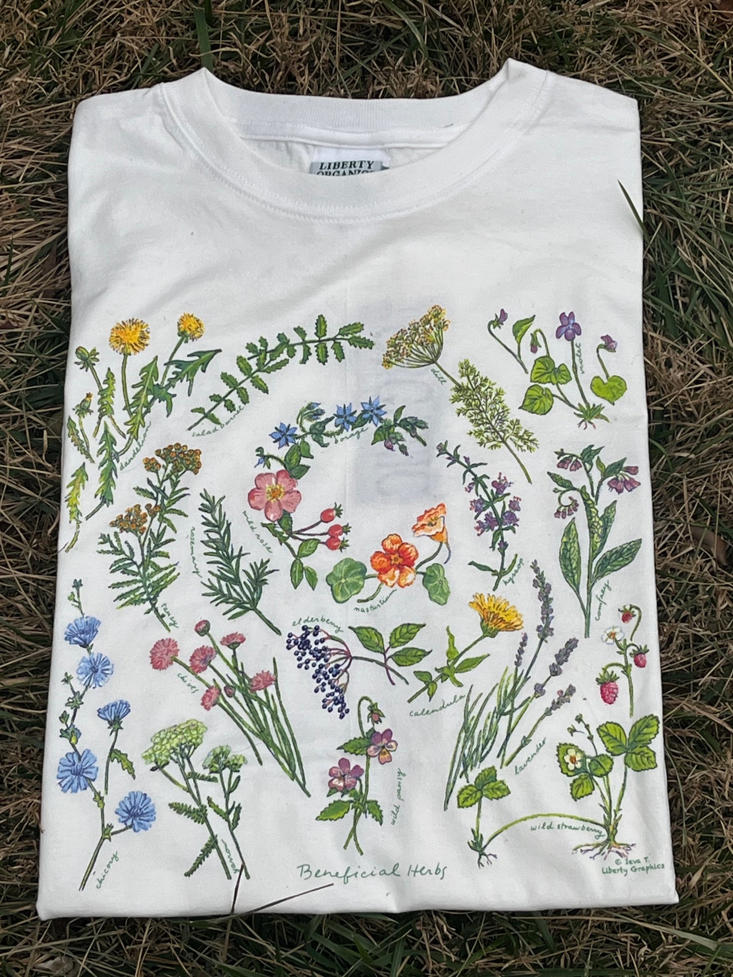 Beneficial Herbs Print Shirt