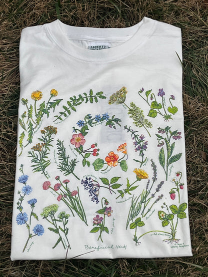 Beneficial Herbs Print Shirt
