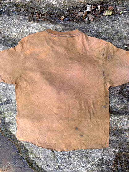LO - Medium - Dyed Honey 'Sigil' 100% Cotton Crop Shirt