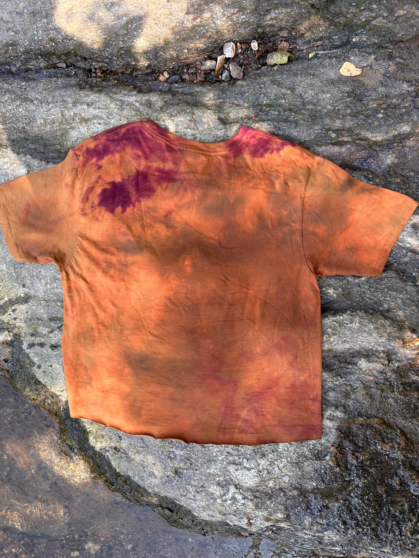 LO - Medium - Dyed Fire 'Sigil' 100% Cotton Crop Shirt