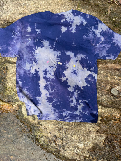 LO - XL - Dyed Ocean 'Owl' 100% Cotton Top
