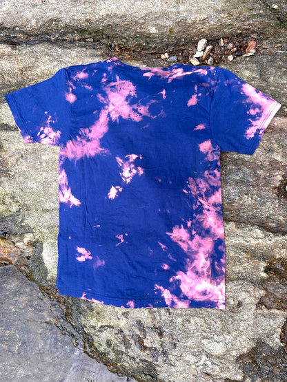 LO - Small - Dyed Blue-Bubblegum 'Owl' 100% Cotton Shirt