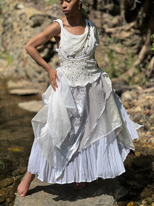 Pearls and Petals She-Wolf Gown