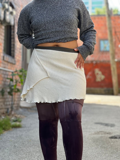 Ivory Midi Sweater Skirt
