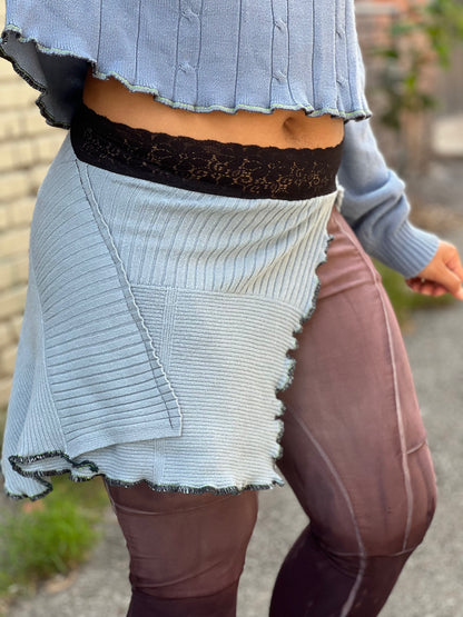 Baby Blue Sweater Skirt