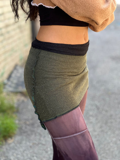Pine Mini Sweater Skirt