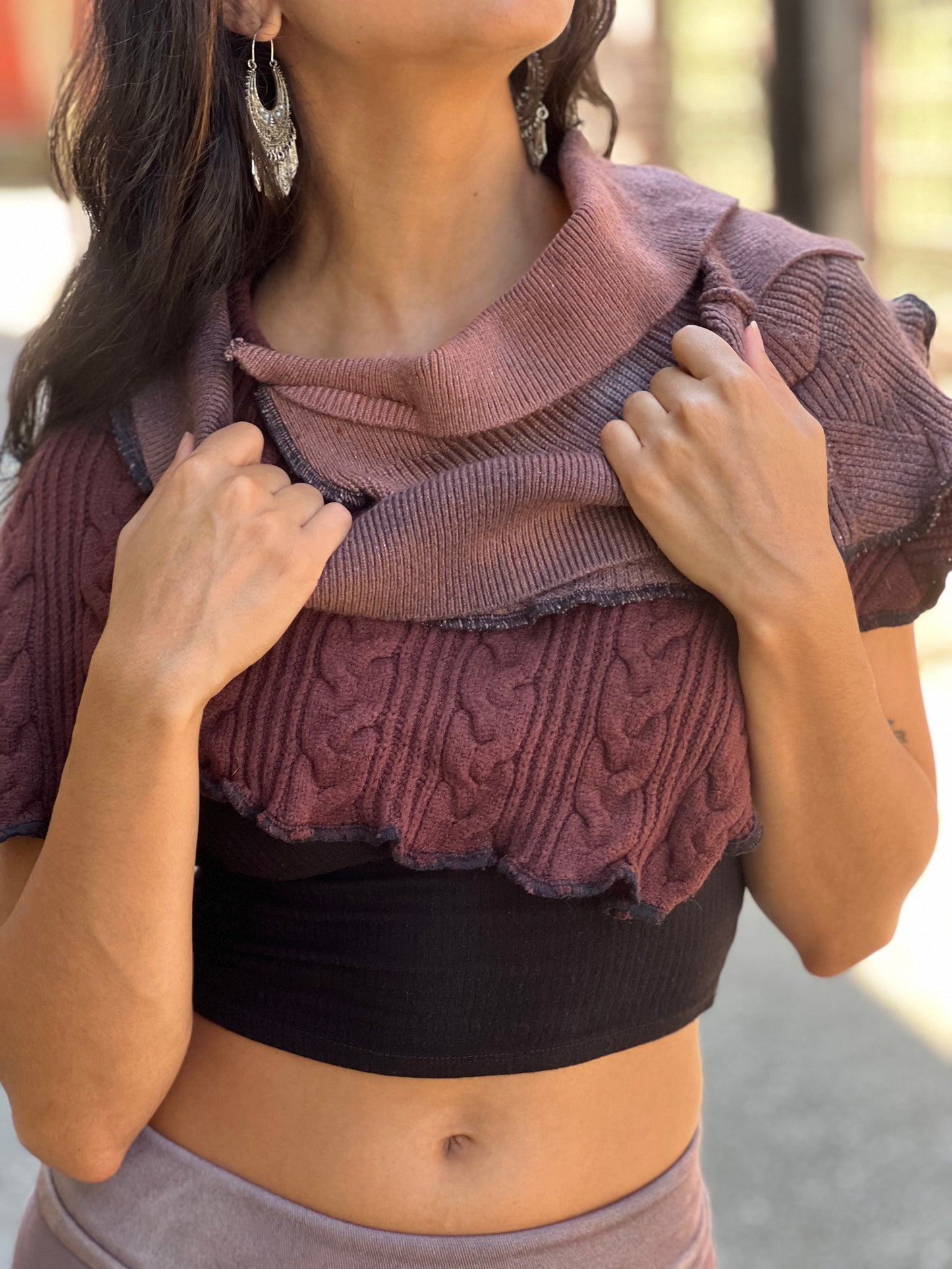 Maue & Maroon Sweater Scarf