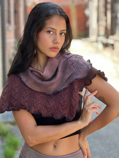 Maue & Maroon Sweater Scarf
