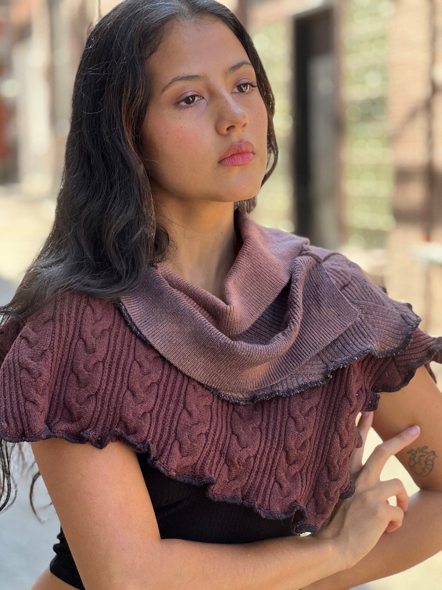 Maue & Maroon Sweater Scarf
