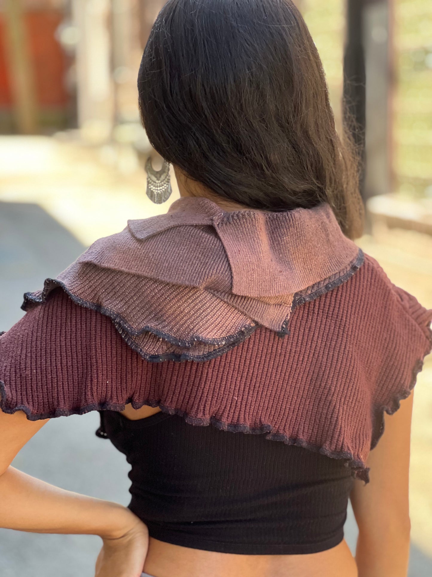 Maue & Maroon Sweater Scarf