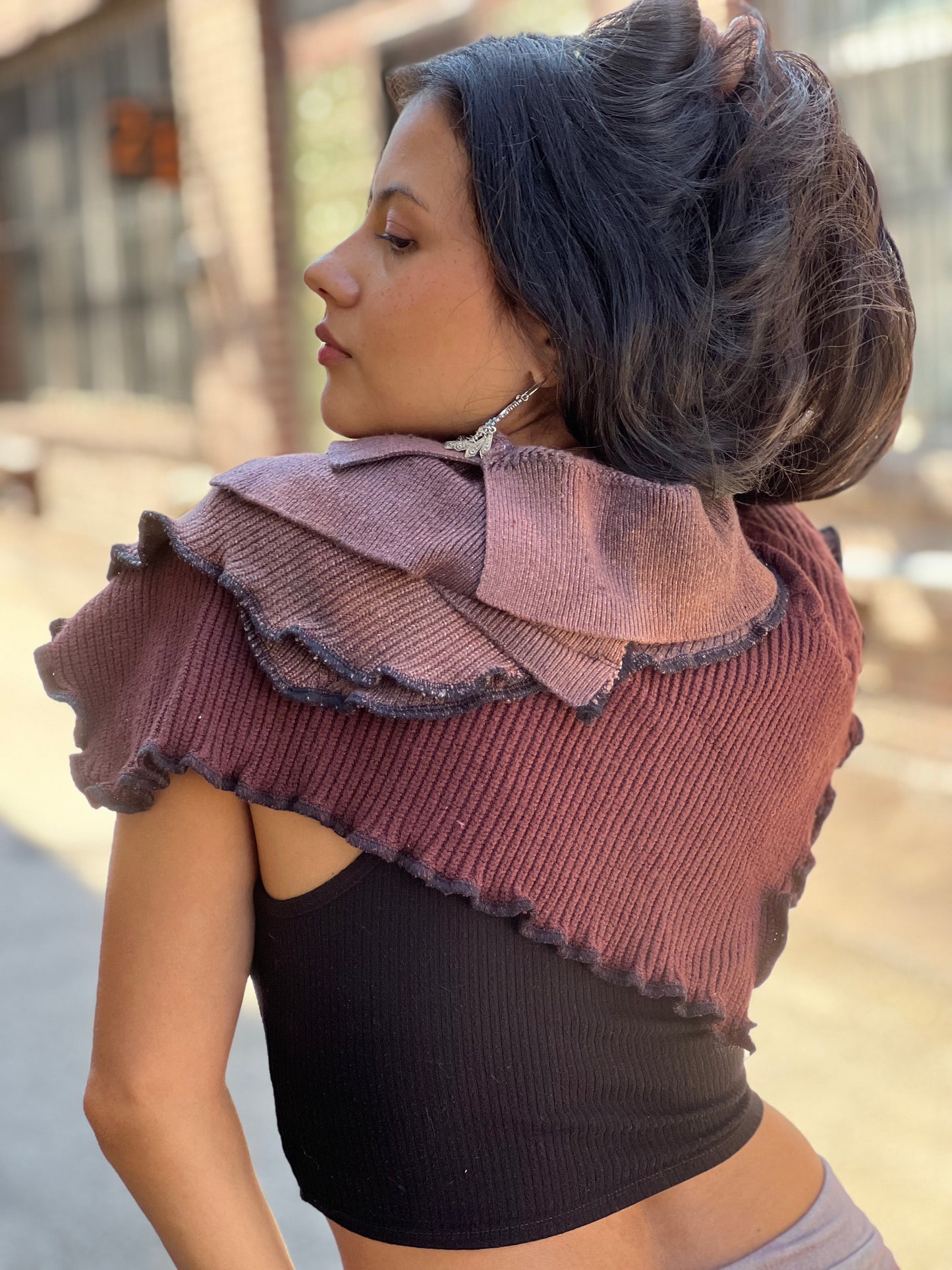 Maue & Maroon Sweater Scarf