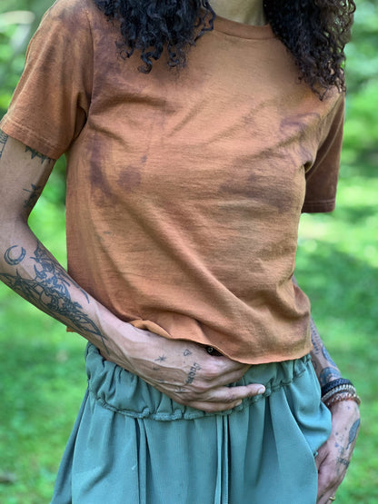 LO - ZW Crop Shirt (Dyed Gold - Saturn)