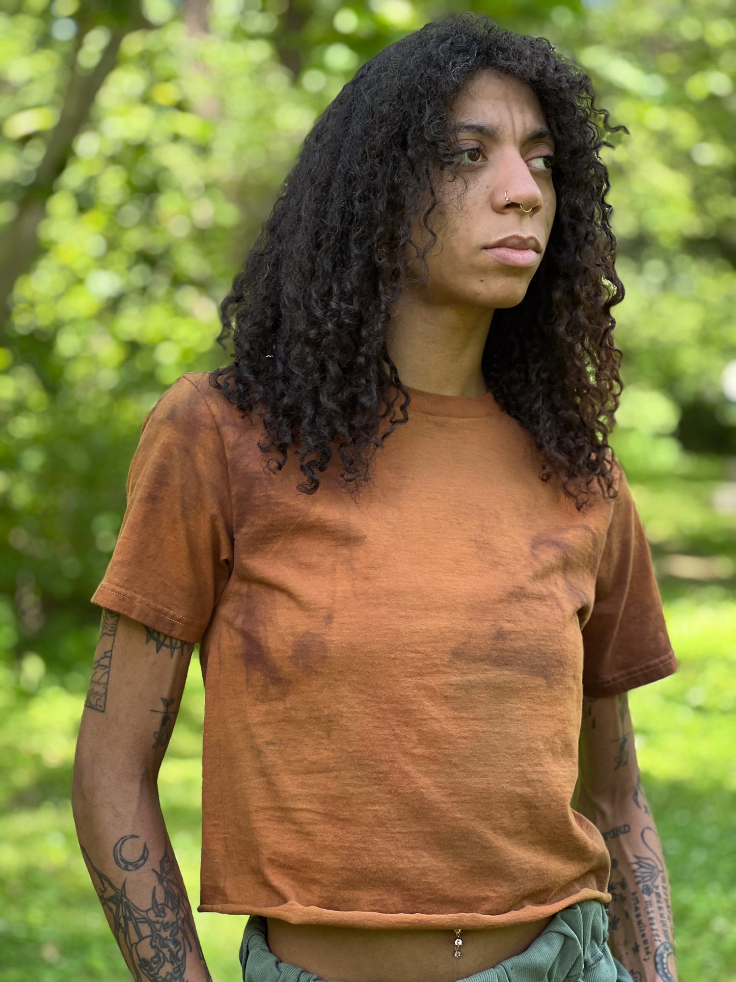 LO - ZW Crop Shirt (Dyed Gold - Saturn)