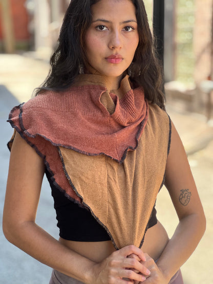 Mocha & Sienna Sweater Neck Scarf