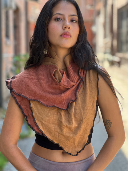 Mocha & Sienna Sweater Neck Scarf