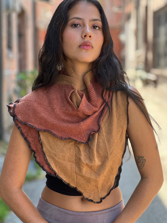 Mocha & Sienna Sweater Neck Scarf