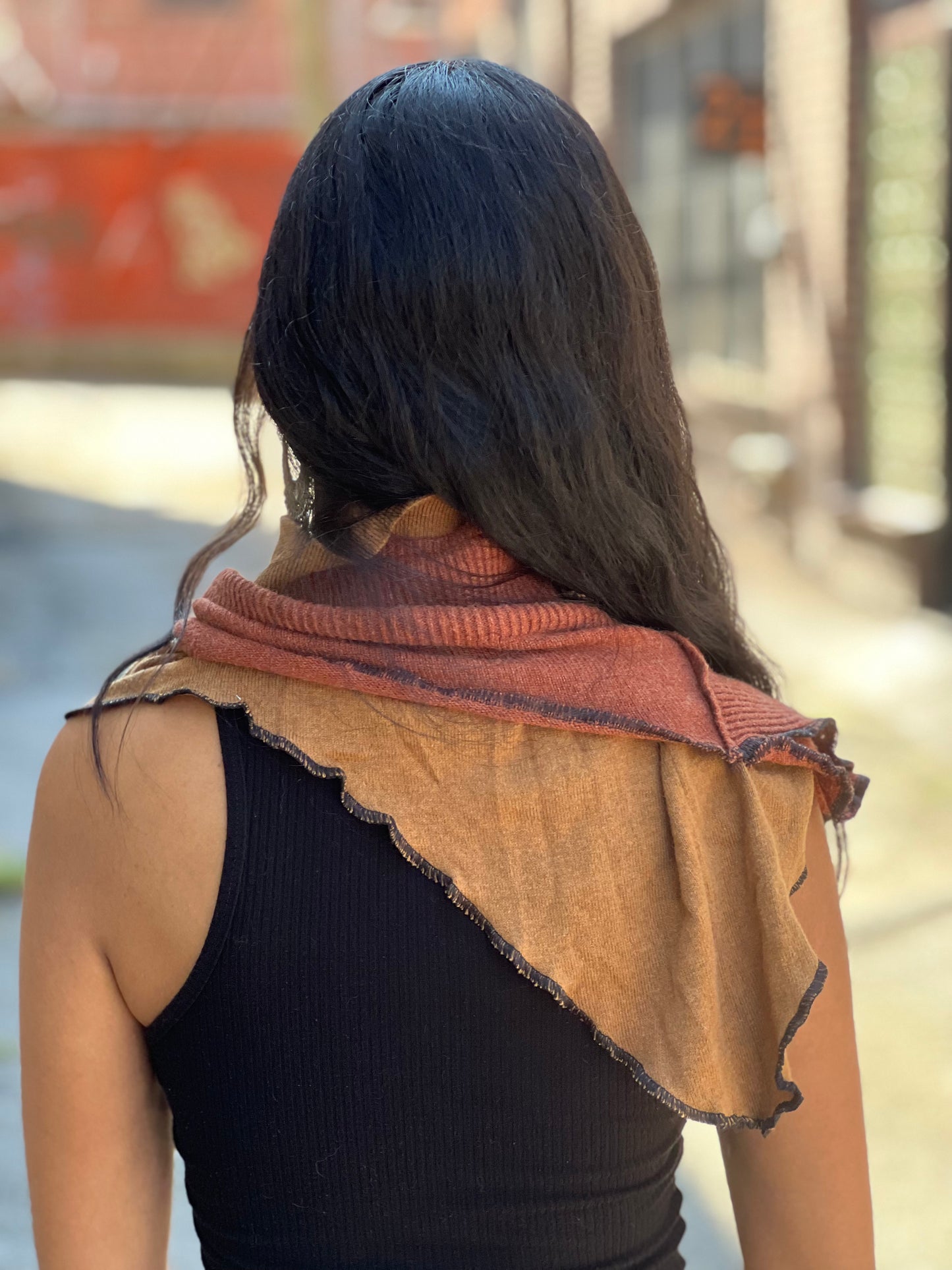 Mocha & Sienna Sweater Neck Scarf