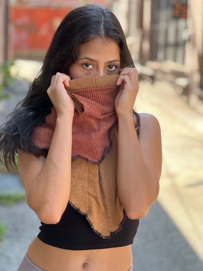 Mocha & Sienna Sweater Neck Scarf
