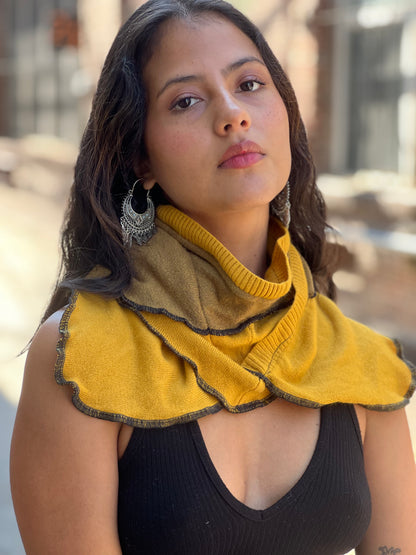 Goldenrod & Dijon Sweater Neck Scarf