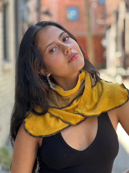 Goldenrod & Dijon Sweater Neck Scarf